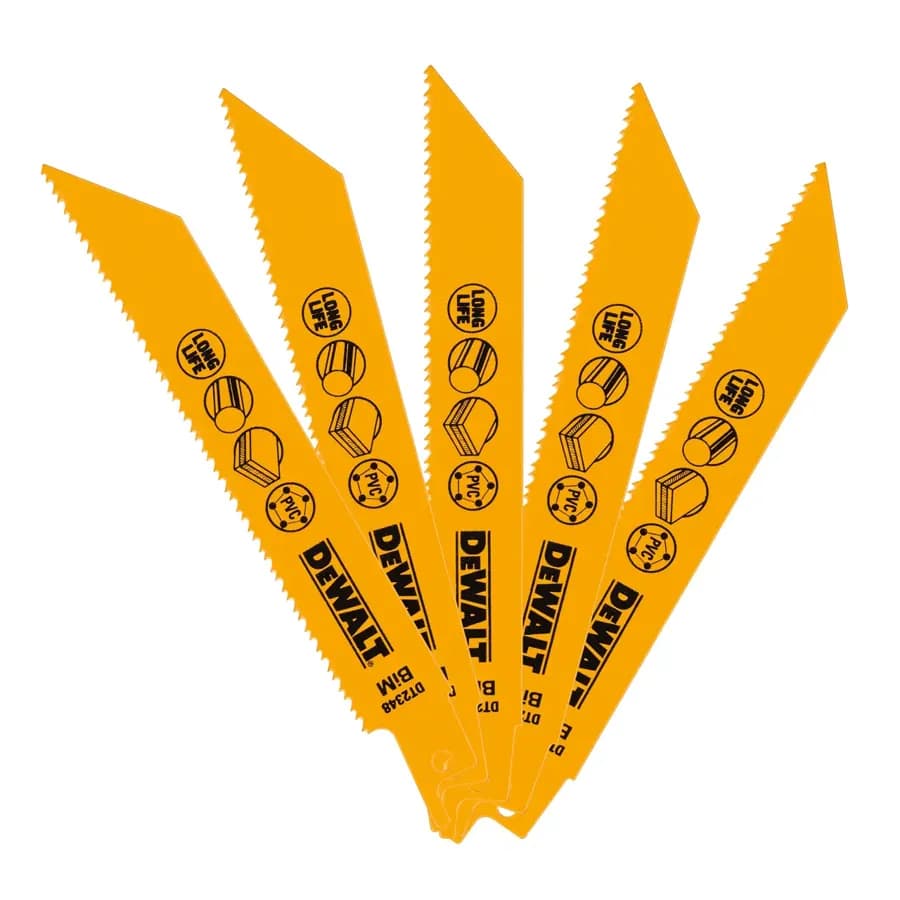 152mm 10-14 TPI (wood) BI-metal Reciprocating Blade (5 Pk)