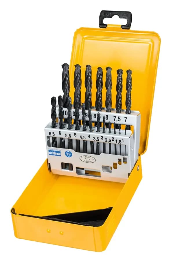 HSS-r Black Oxide Metal Drill Bit Set (19 Pc.)