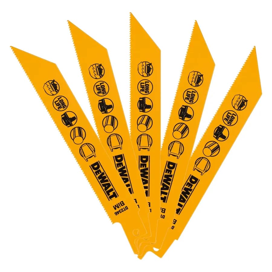 152mm BI-metal Reciprocating Saw Blades (5 Pk)